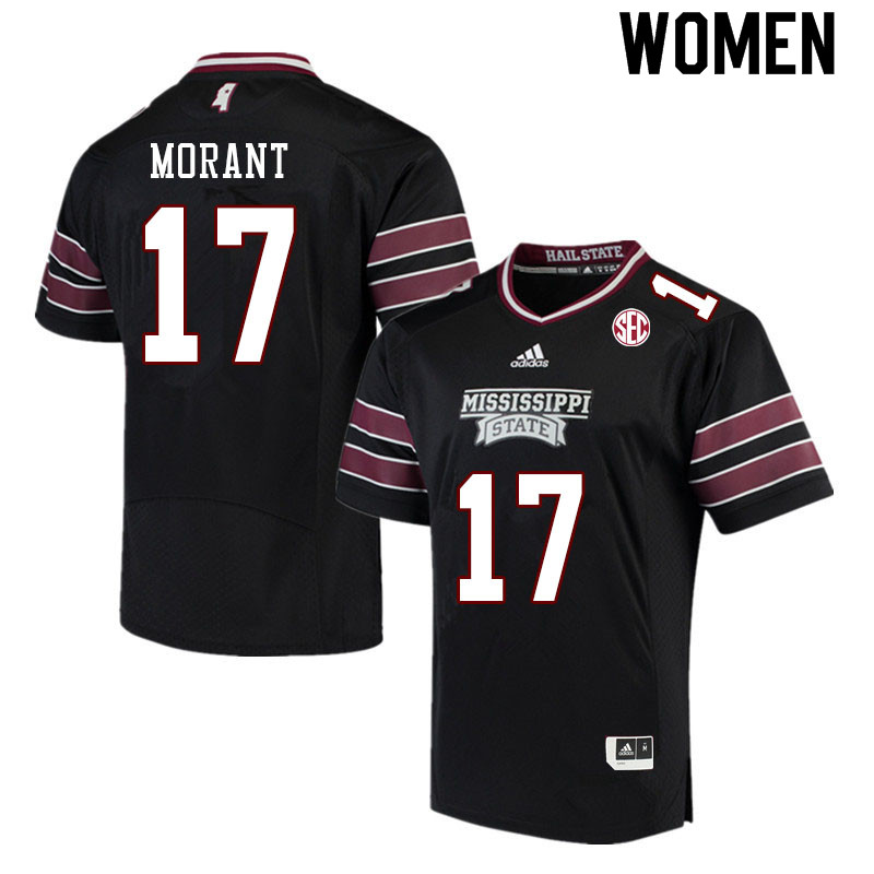 Women #17 Jordan Morant Mississippi State Bulldogs College Football Jerseys Sale-Black